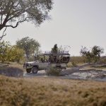 Safari truck del glamping tour in Botswana